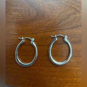 Elegant Silver Hoop Earrings